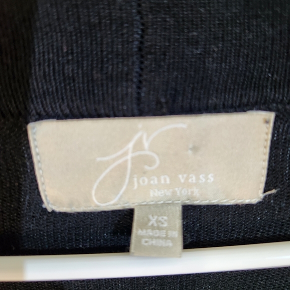 Joan Vass/ Black Cardigan - Picture 2 of 6